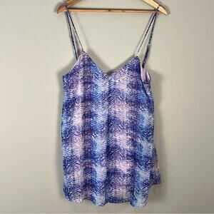 Show Me Your Mumu Anthropologie Blue Purple Romper Boho Spring Women's Medium